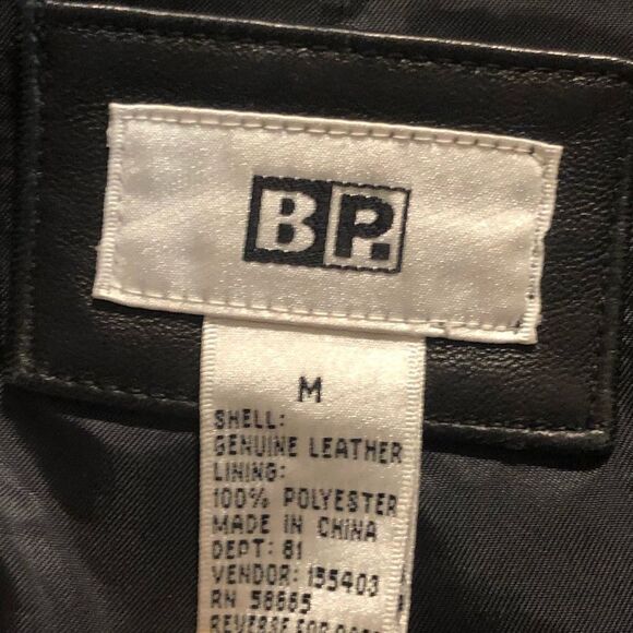 Brass Plum butter-soft black leather jacket blazer medium - Picture 3 of 5